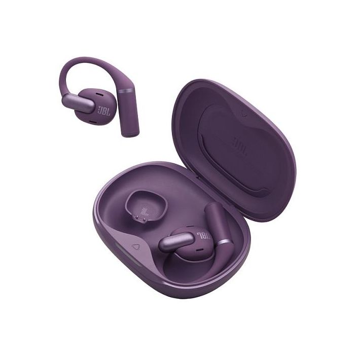 JBL Sense Pro True Wireless Open Sound Auriculares Intraurales Bluetooth 6.0 con Cancelación de Ruido IP54, Color Púrpura 1