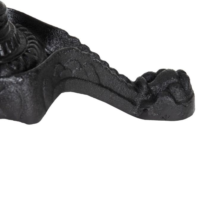 Mesa Auxiliar Blanco-Negro Metal-Mármol 70 X 70 X 71 cm