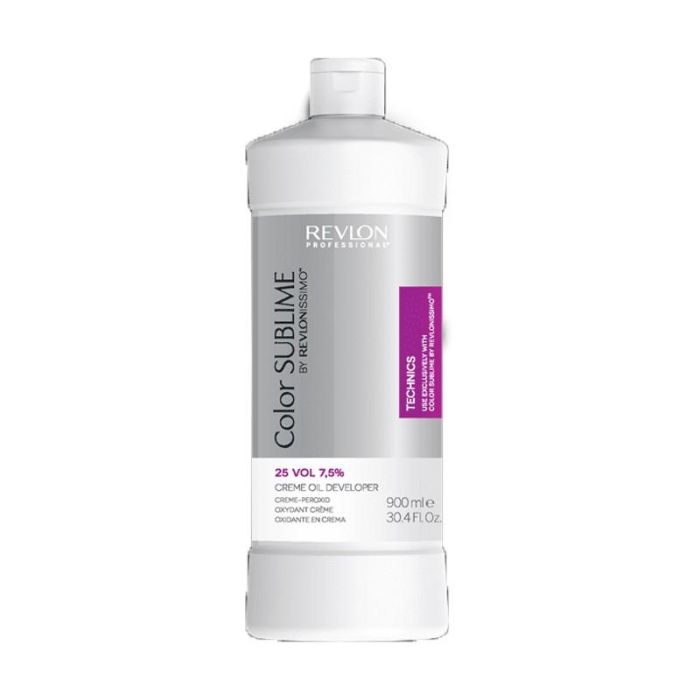 Revlon COLOR SUBLIME DEVELOPER 25 VOL 900ML - Crema oxidante sin amoníaco para aclarar hasta 2 tonos