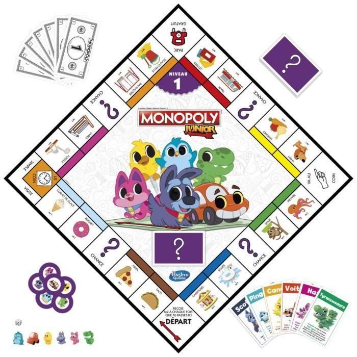 Monopoly Junior 2 en 1 - Juego de mesa para niños 2