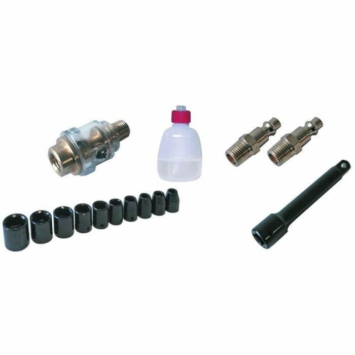 Mecafer Bmc Llave de impacto neumática 1/2 con 10 enchufes y estuche de transporte 2 Mecafer Bmc Llave de impacto neumática 1/2 con 10 enchufes y estuche de transporte 2