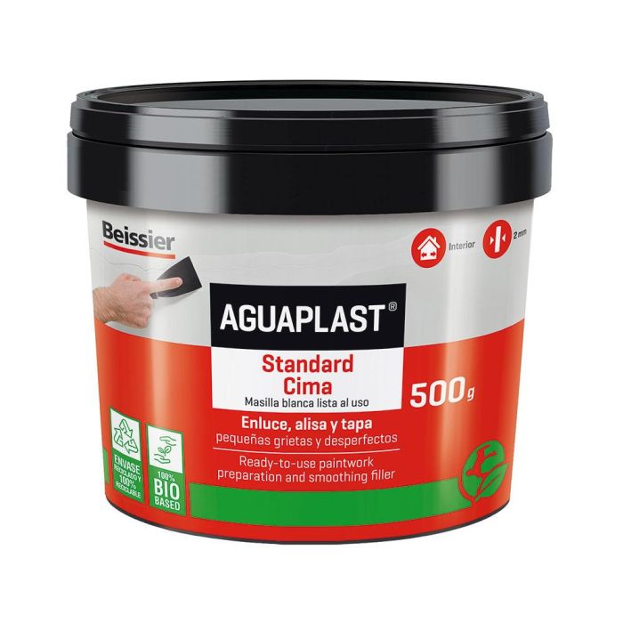 Aguaplast Aguaplast standard cima 500g 70028-004 - Masilla para enlucir, alisar y tapar fisuras, interior/exterior, paredes/techos 0 Aguaplast Aguaplast standard cima 500g 70028-004 - Masilla para enlucir, alisar y tapar fisuras, interior/exterior, paredes/techos 0