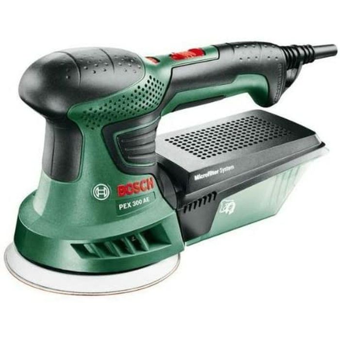 Bosch PEX300AE Lijadora Orbital Aleatoria Universal de 270W, ideal para Acabados Finos y Múltiples Superficies, Diseño Ergonómico 7 Bosch PEX300AE Lijadora Orbital Aleatoria Universal de 270W, ideal para Acabados Finos y Múltiples Superficies, Diseño Ergonómico 7