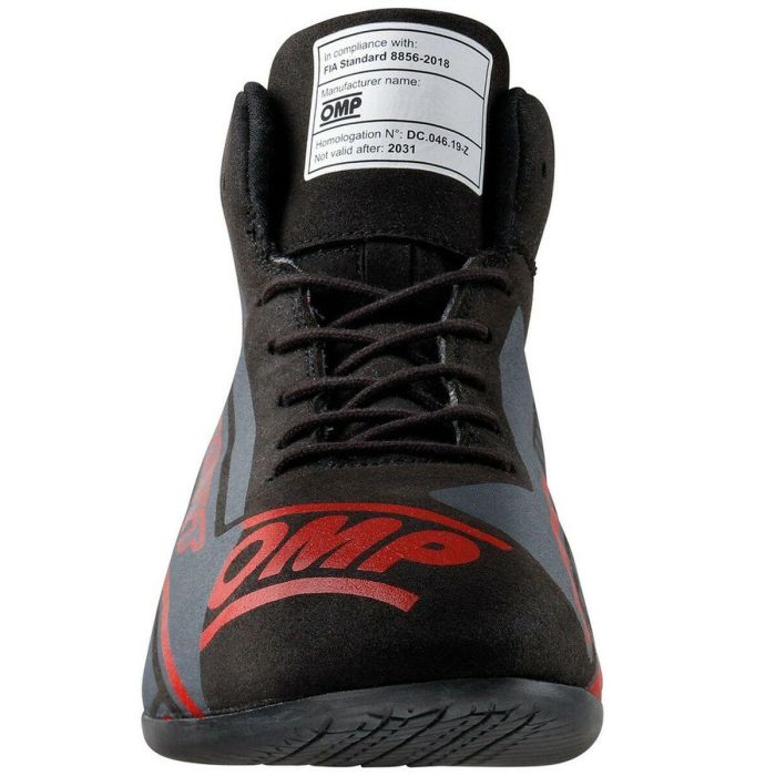 Botines Racing OMP SPORT Negro/Rojo 39 2