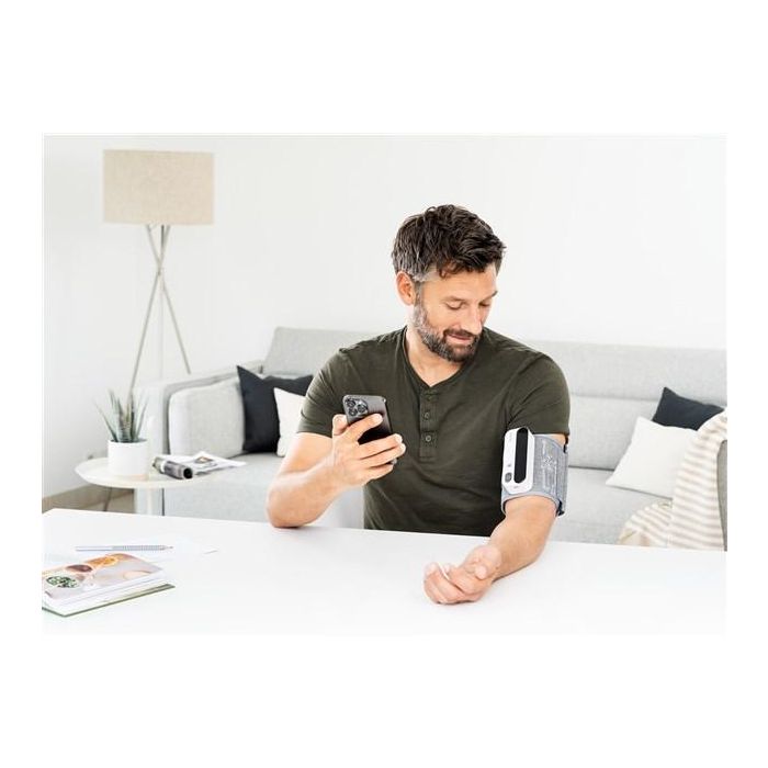 Beurer Tensiometro de Brazo Integral con Bluetooth, Brazalete Integrado para Medir Presión Arterial y Pulso 2 Beurer Tensiometro de Brazo Integral con Bluetooth, Brazalete Integrado para Medir Presión Arterial y Pulso 2