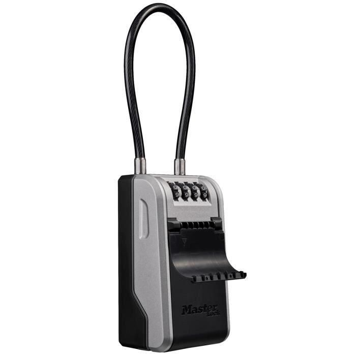 MASTER LOCK - Caja de llaves exterior con asa - Nuevo diseño - Gran Capacidad - Alta Seguridad - 19,6 x 7,6 x 5,6 cm MASTER LOCK - Caja de llaves exterior con asa - Nuevo diseño - Gran Capacidad - Alta Seguridad - 19,6 x 7,6 x 5,6 cm