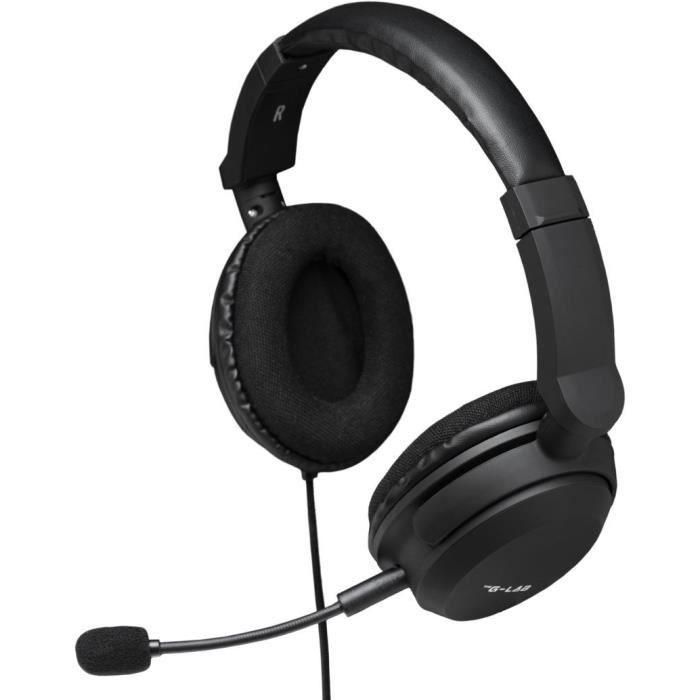 The G-Lab Auriculares para juegos KORP-CARBON Negro Micrófono desmontable Compatible PC Playstation Xbox GLA3760162067477 1 The G-Lab Auriculares para juegos KORP-CARBON Negro Micrófono desmontable Compatible PC Playstation Xbox GLA3760162067477 1