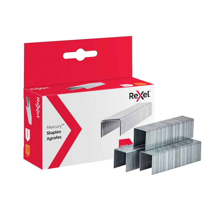 Rexel Mercury Heavy Duty Grapas Acero Inoxidable Caja de 2500 Unidades para Grapadora de Alto Rendimiento 1