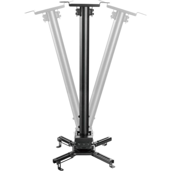 Vivolink Soporte de Techo Pro para Proyector, Máx 35kg, Ajustable 60,5-90,5cm, Inclinación 360°, Gestión de Cables, Negro 4