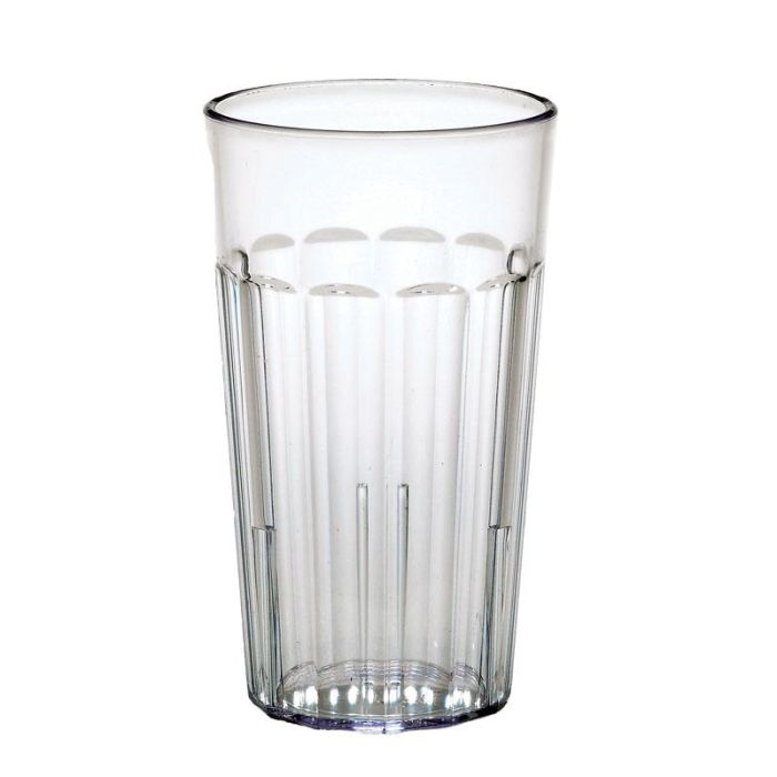 CAMBRO - NT12-152 - Vaso Newport 373 ml - 7,6 x 7,6 x 13 cm - Plástico SAN - Transparente - Venta 1 unidad.