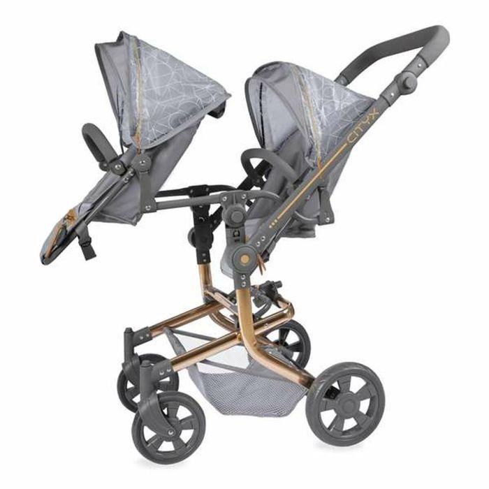 Silla gemelar plegable city multiposicion para muñecas de hasta 52 cm 42x55x91 cm 6 Silla gemelar plegable city multiposicion para muñecas de hasta 52 cm 42x55x91 cm 6