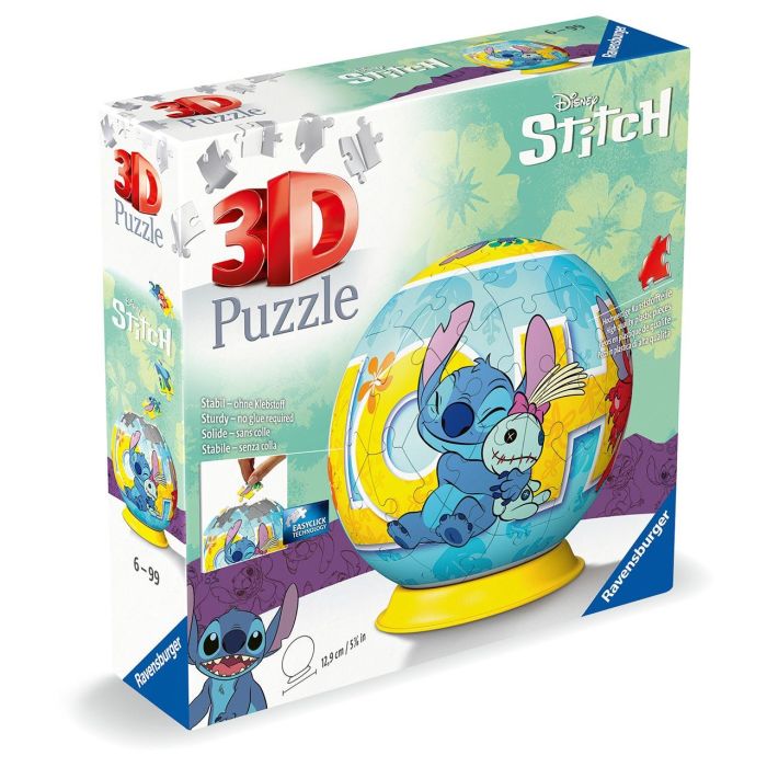 Puzzle Ball 3D Stitch 11596 Ravensburger 1 Puzzle Ball 3D Stitch 11596 Ravensburger 1