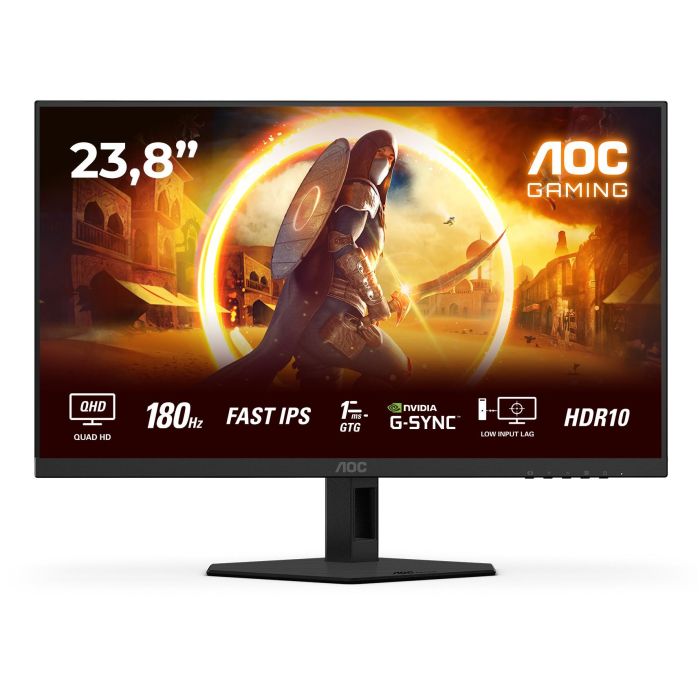 AOC Q24G4RE Monitor Gaming 23.8" IPS Quad HD 180Hz 1ms HDR10 con HDMI, DisplayPort y FreeSync Premium