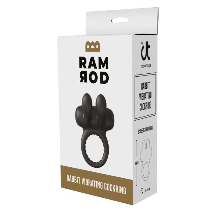Anillo para el Pene Dream Toys Ramrod Negro 1 Anillo para el Pene Dream Toys Ramrod Negro 1