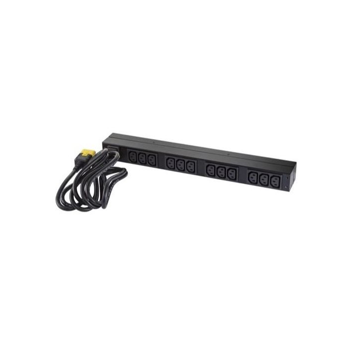 APC AP9565 Rack PDU Basic 1HE 230V Monofásico 12 Salidas C13 Horizontal/Vertical Negro 25