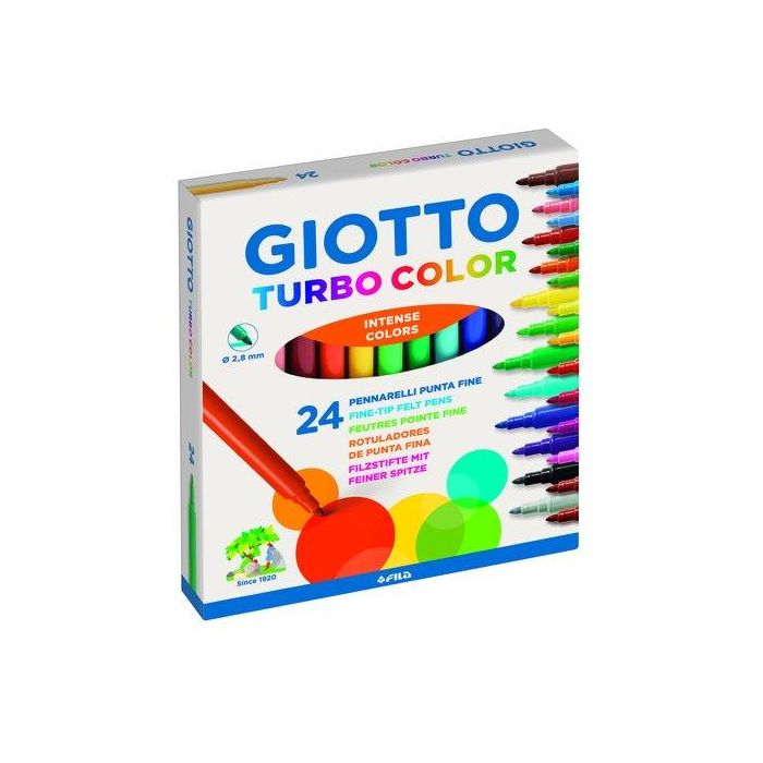 Giotto Rotuladores Turbo Color Surtidos Estuche 24 Unidades