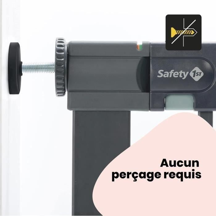 SEGURIDAD 1º Barrera de seguridad para niños Easy Close - Metal - Negro 4