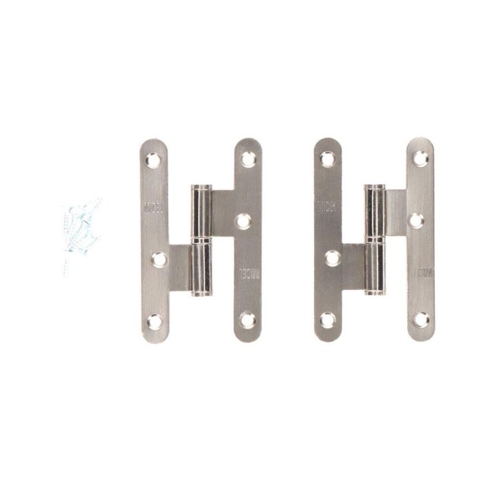 Edm Pernio sin remate PN07 izquierda 100x58mm acero inoxidable con tornillos Edm Pernio sin remate PN07 izquierda 100x58mm acero inoxidable con tornillos