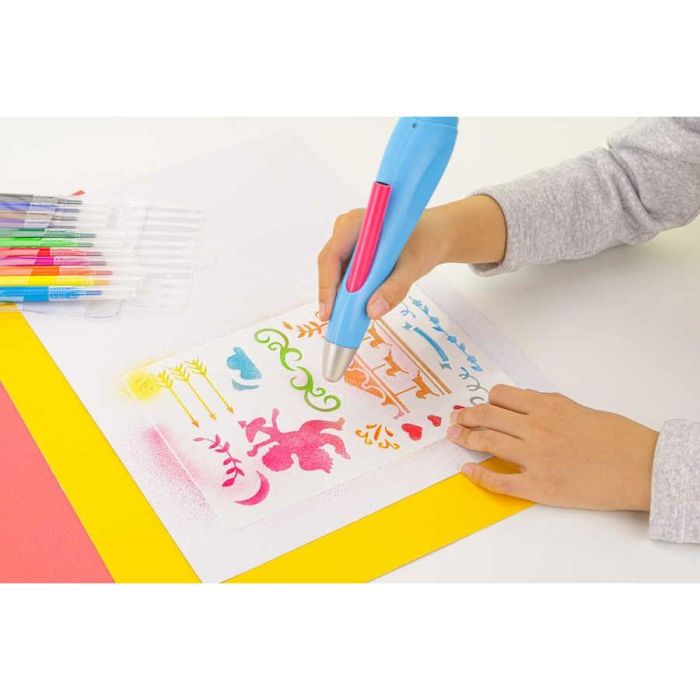 Peach Electric Airbrush Spray Painting Set. PO150 9