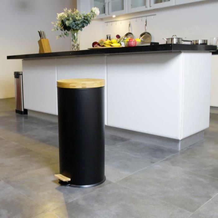 MOVIMIENTO DE COCINA Pedal Kitchen Waste Bin Forest - 30L - Negro mate 2 MOVIMIENTO DE COCINA Pedal Kitchen Waste Bin Forest - 30L - Negro mate 2