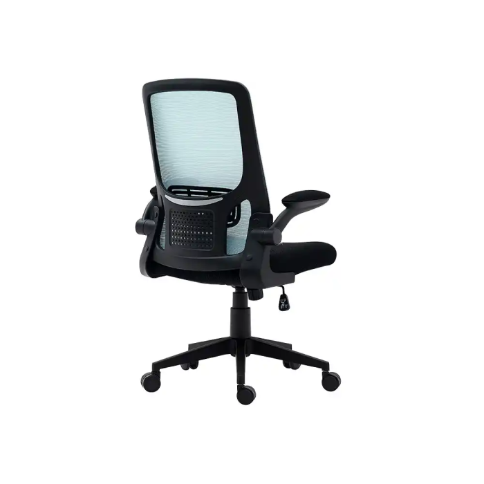 Q-connect Silla de Oficina Alba Malla Base Metálica Ruedas Premium Negro Azul Altura Máx 1110 mm Ancho 610 mm Profundidad 580 mm 4