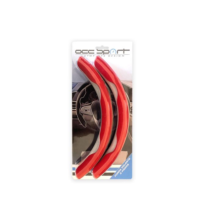 Funda De Volante Roja 2 Piezas Occ Sport OCCFV0004 7 Funda De Volante Roja 2 Piezas Occ Sport OCCFV0004 7