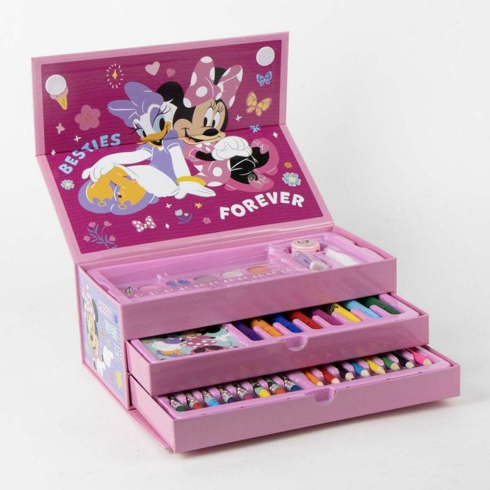 Cerdá Set Papelería Coloreable Minnie Maletín - Ideal para Niños +3 Años - 26x10x13 cm 3