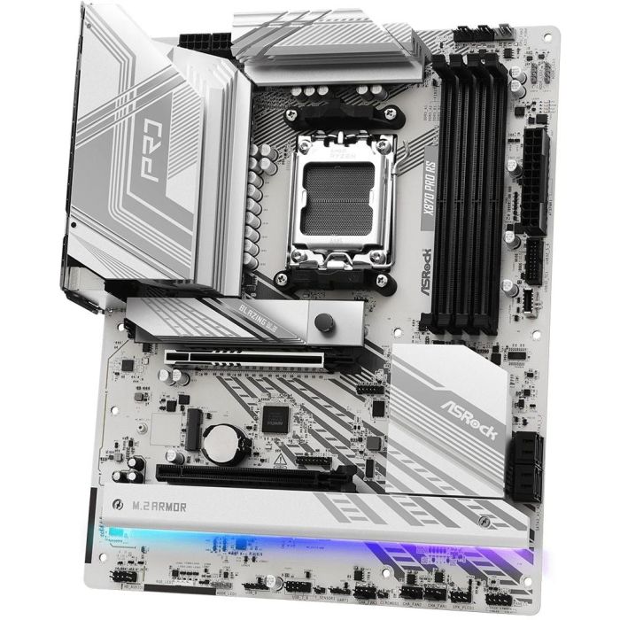 ASRock X870 PRO RS AMD X870 Socket AM5 ATX, Compatible con Ryzen 7000/8000/9000 Series, DDR5, PCIe 5.0, SATA III, RAID 0/1/10, 2.5G LAN 2 ASRock X870 PRO RS AMD X870 Socket AM5 ATX, Compatible con Ryzen 7000/8000/9000 Series, DDR5, PCIe 5.0, SATA III, RAID 0/1/10, 2.5G LAN 2