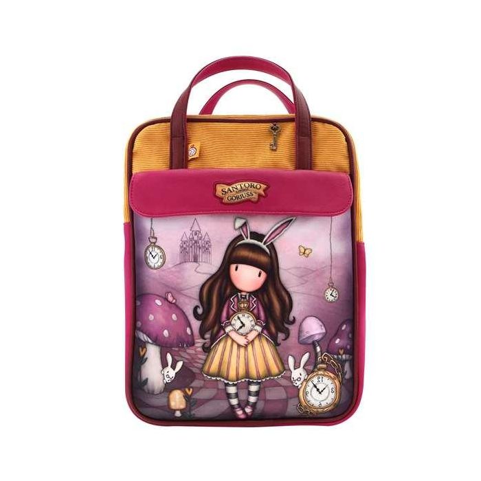 Mochila Gorjuss Just one second Salmón (27 x 10 x 37 cm)