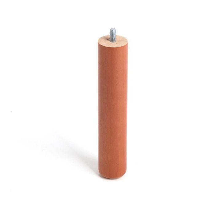 Rei mod.434 Pata de Madera Cilíndrica de Haya en Color Cerezo Ø5x25cm