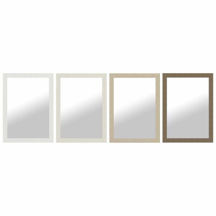 Espejo de pared DKD Home Decor Marrón Negro Gris oscuro Marfil 70 x 2 x 97 cm (4 Unidades) Espejo de pared DKD Home Decor Marrón Negro Gris oscuro Marfil 70 x 2 x 97 cm (4 Unidades)
