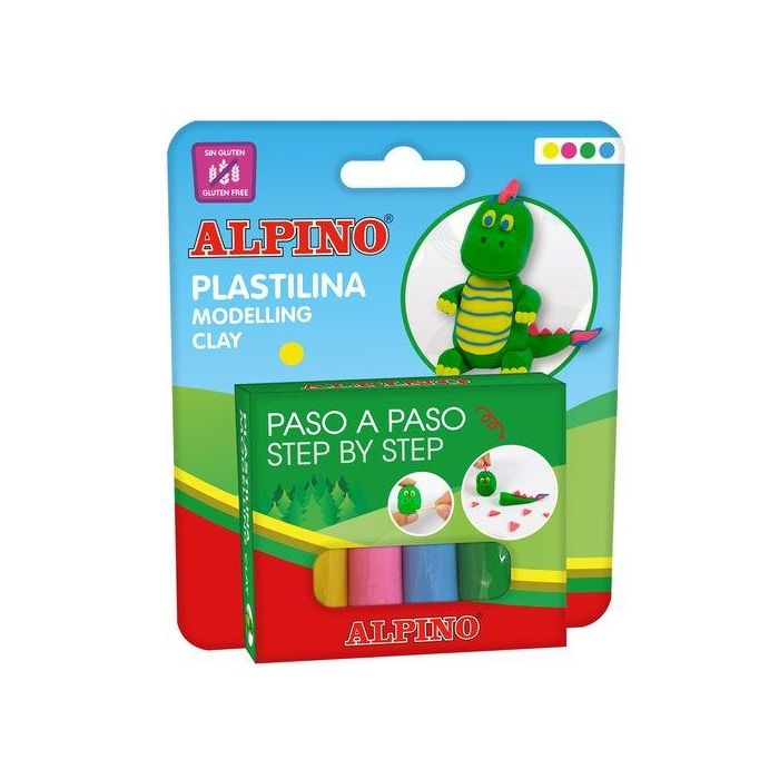 Juego Alpino Modela Dino 4X25G Expositor De 12