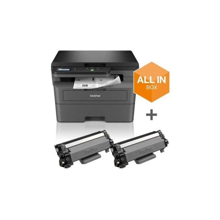 Multifunción Láser Monocromo Brother DCP-L2627DWXL WiFi/ Dúplex/ Pack impresora + consumibles XL/ Negra Multifunción Láser Monocromo Brother DCP-L2627DWXL WiFi/ Dúplex/ Pack impresora + consumibles XL/ Negra