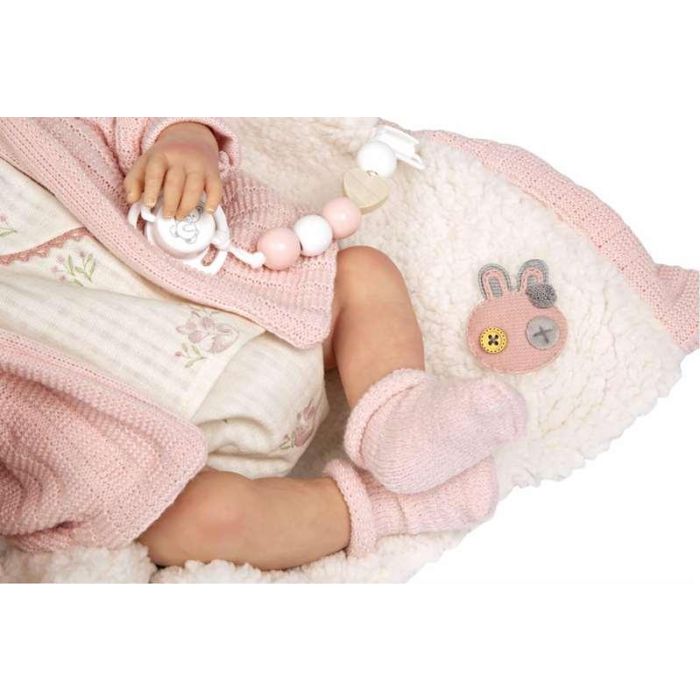 Muñeca reborn arias 40 cm marta rosa c/manta 10 Muñeca reborn arias 40 cm marta rosa c/manta 10