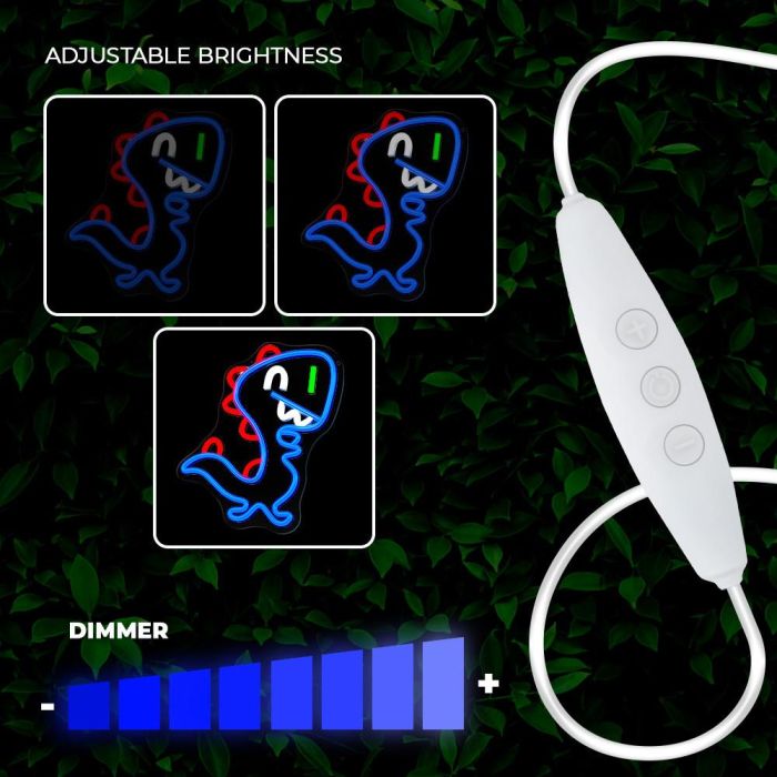 Forever Lampara Neon Led Jurassic Baby con Función de Atenuación, Tecnología LED, Decoración Moderna 6 Forever Lampara Neon Led Jurassic Baby con Función de Atenuación, Tecnología LED, Decoración Moderna 6