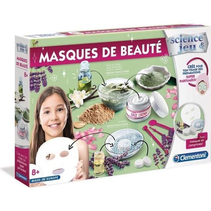 CLEMENTONI Science & Jeu - Máscaras de belleza - Juego científico CLEMENTONI Science & Jeu - Máscaras de belleza - Juego científico