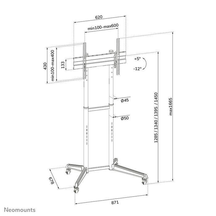 Neomounts FL50-540BL1 Carro Móvil Soporte de Suelo para Pantallas 37-70" Carga 50kg, Ajuste Altura 128.5-145cm, VESA 600x400 Negro 14 Neomounts FL50-540BL1 Carro Móvil Soporte de Suelo para Pantallas 37-70" Carga 50kg, Ajuste Altura 128.5-145cm, VESA 600x400 Negro 14