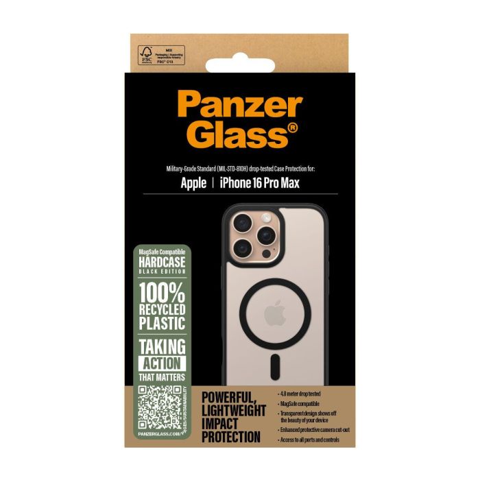 PanzerGlass HardCase Black MagSafe para iPhone 16 Pro Max 1