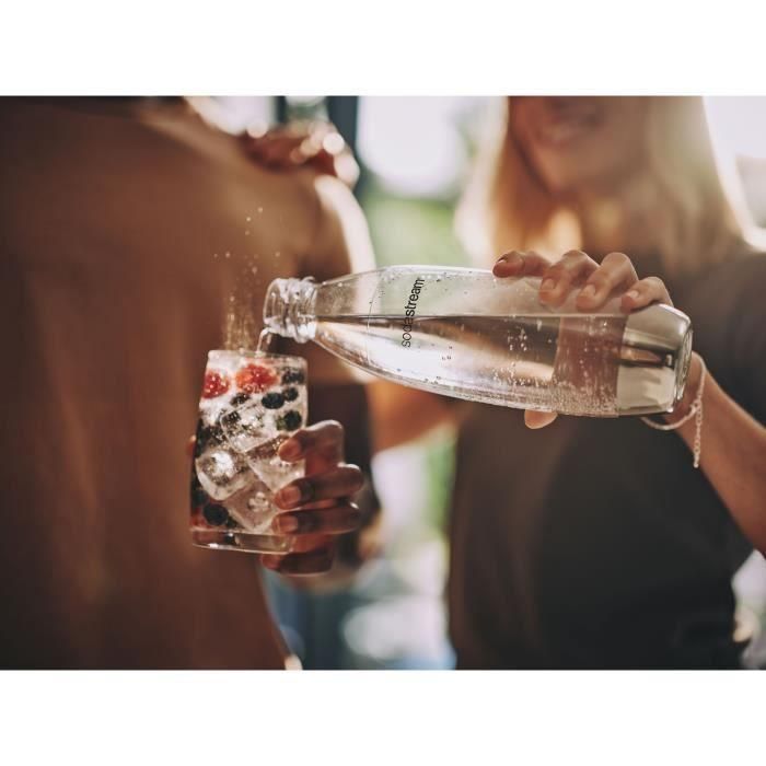 Sodastream Botella Fuse de Metal Resistente de 1 Litro Reutilizable y Apta para Lavavajillas para Máquinas de Refrescos Caseras 5