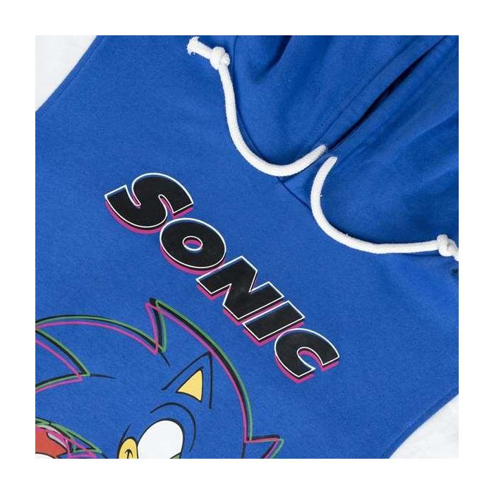 Sudadera con Capucha Niño Sonic Azul 8 Años 2