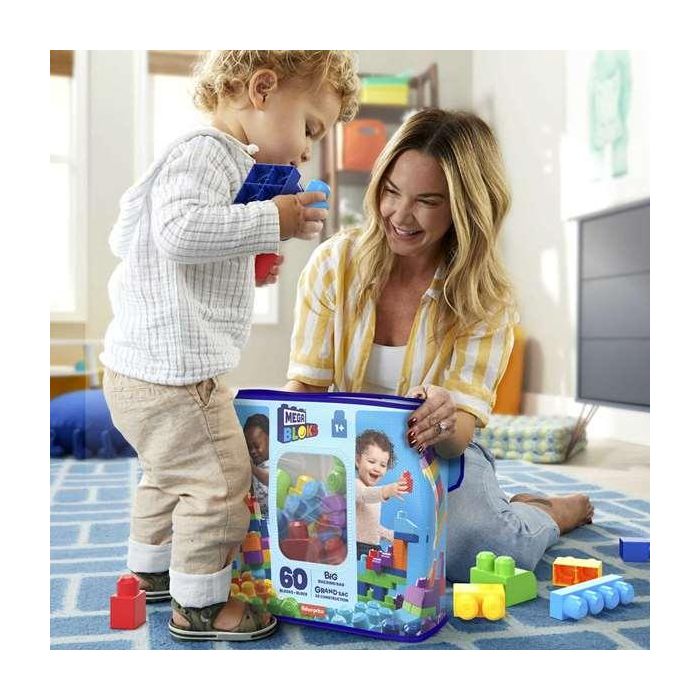 Mattel Bolsa Construccion Mega Bloks 60 Piezas Azul para Niños 9 Mattel Bolsa Construccion Mega Bloks 60 Piezas Azul para Niños 9