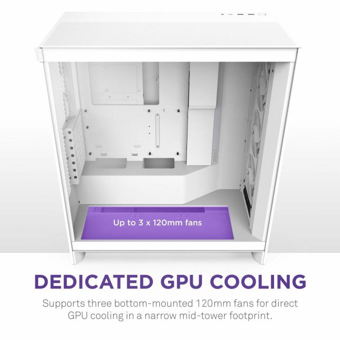 Caja Semitorre ATX NZXT H7 Flow RGB Midi Blanco 13 Caja Semitorre ATX NZXT H7 Flow RGB Midi Blanco 13