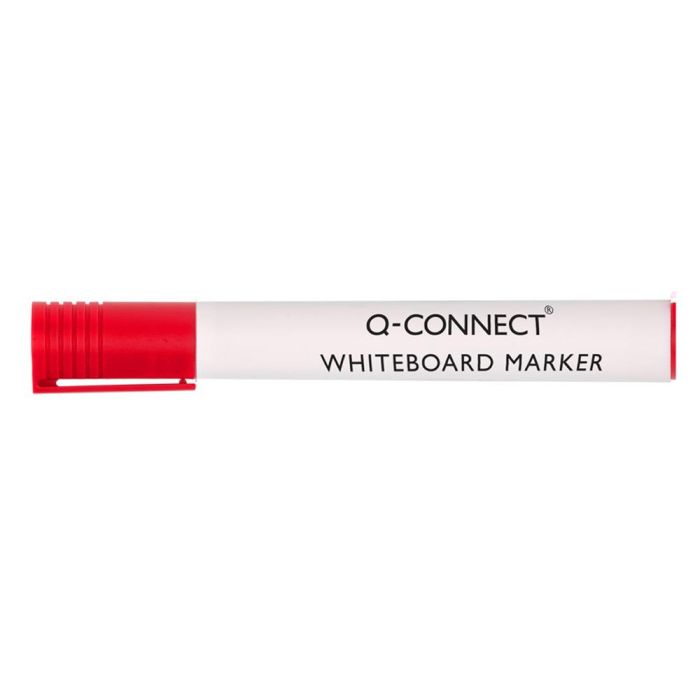 Rotulador Q-Connect Pizarra Blanca Color Rojo Punta Redonda 3 mm 10 unidades 3