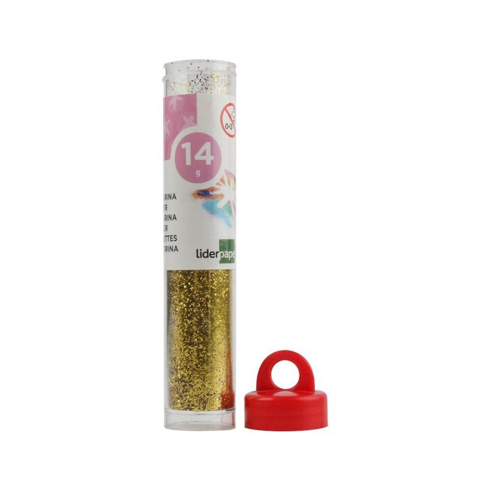 Purpurina Liderpapel Fantasia Color Oro Bote De 14 gr 2