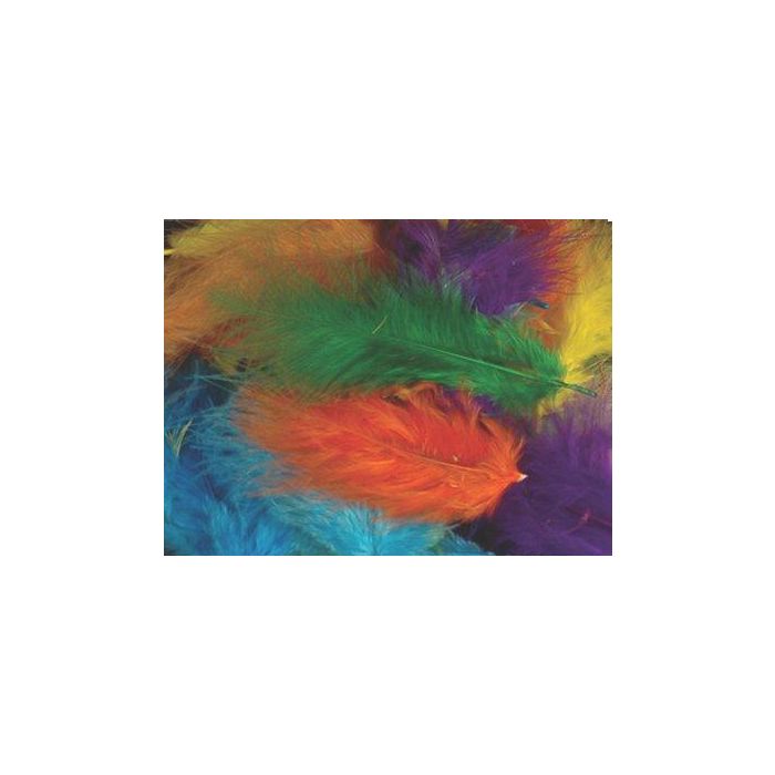 Plumas Collage Niefenver Bolsa 120 Ud (10 Colores Surtidos)