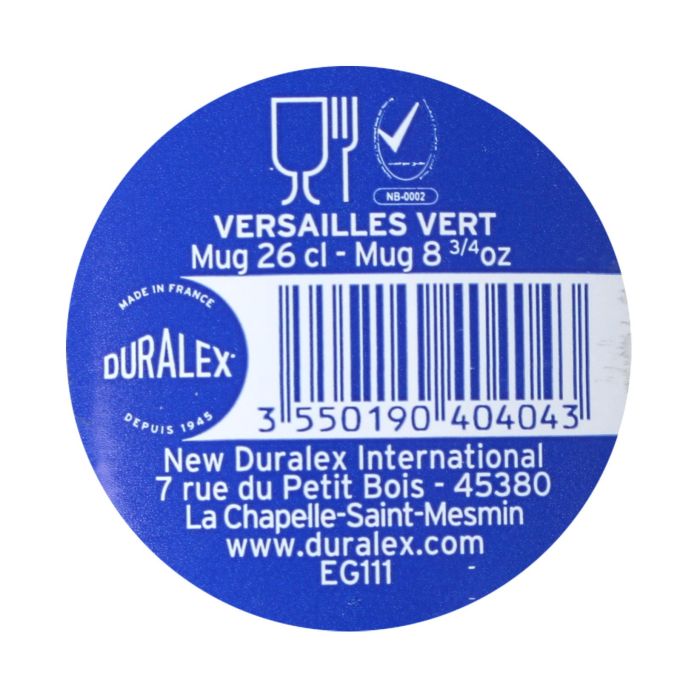 Duralex Mug Apilable 26Cl Verde Versailles Colección Ambar (12 Unidades) 7