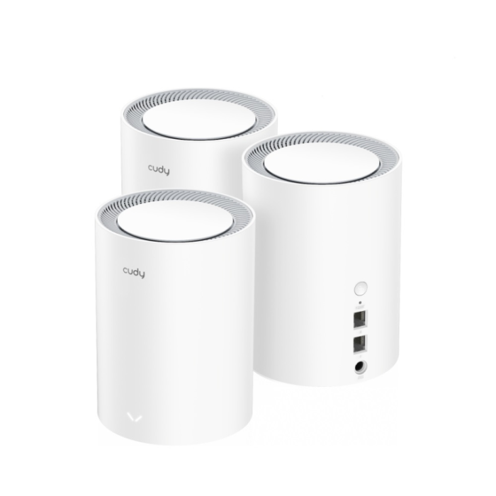 Cudy M1800 3-pack Doble banda (2,4 GHz / 5 GHz) Wi-Fi 6 (802.11ax) Blanco 1 Interno Cudy M1800 3-pack Doble banda (2,4 GHz / 5 GHz) Wi-Fi 6 (802.11ax) Blanco 1 Interno