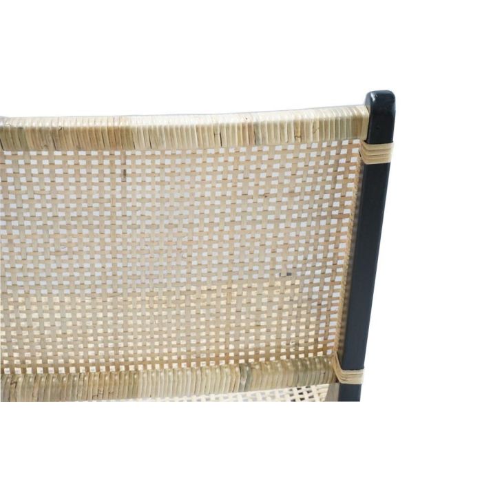 Sillón DKD Home Decor Negro Natural Madera Teca 65 x 78 x 68 cm 3