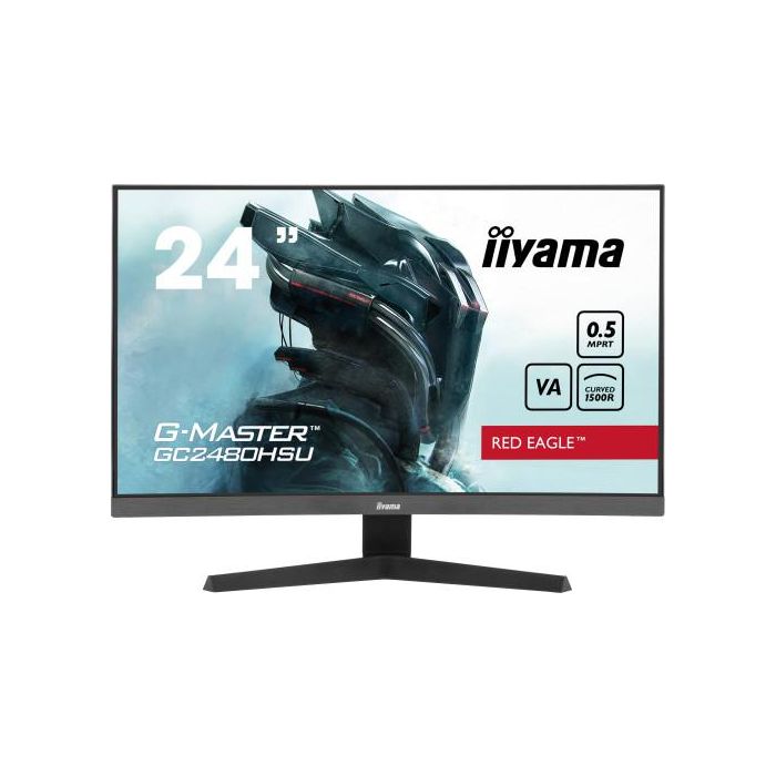 Iiyama GC2480HSU-B1 Monitor Gaming 24" Curvo 1500R, VA, Full HD, 180Hz, 0.5ms, Negro