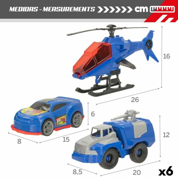 Set de Vehículos Colorbaby 20 x 12 x 8,5 cm 6 Unidades 3 Piezas Policía 7 Set de Vehículos Colorbaby 20 x 12 x 8,5 cm 6 Unidades 3 Piezas Policía 7
